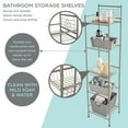 thumbnail image 4 of Bath Bliss 11.61"W x 12.99"D x 58.46"H 5-Shelf Storage Shelf, Silver, 4 of 9