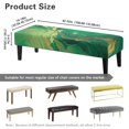 thumbnail image 7 of Psesaysky Soft Dining Room Bench Slipcover, Green Gold Marble Star Polyester Spandex Fabric, Anti Dust Washable Bench Protector for Dining Room Home, 7 of 7