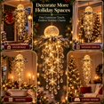 thumbnail image 4 of Crystal Cascade Christmas Hanging LED Light, Hanging LED Ice Ball Icicle Lights, Lighted Wall Accent for Living Room, Porch, Entryway and Holiday Display, 4 of 8