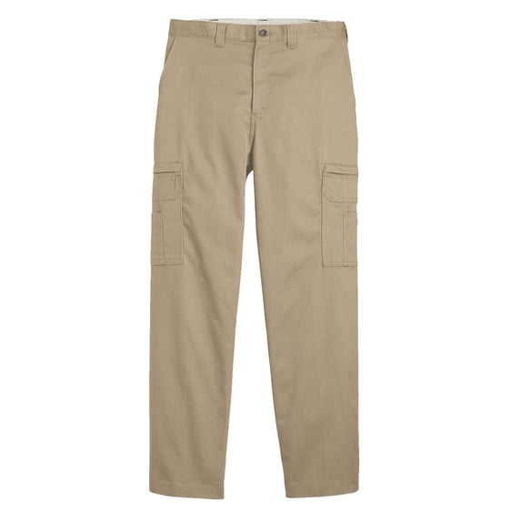 Dickies LP39ODD Industrial Cotton Cargo Pants - Odd Sizes - Desert Sand - 39 Unhemmed - 33W