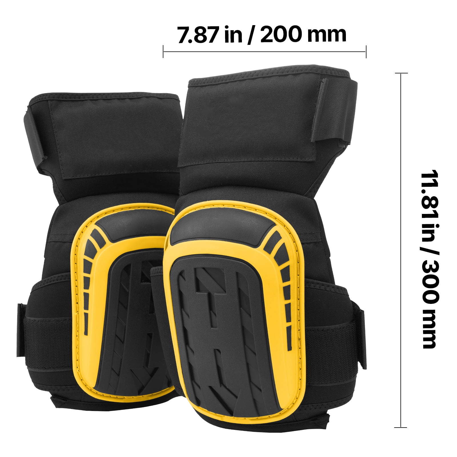 KFFKFF Knee Cushions for Labor, Enhanced Durable Construction Knee Cushions with 2 Additional Straps, Non-Slip Foam Gel Knee Cushions, Unisex, for Horticulture Flooring Roofing and Sanitation