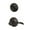 Matte Black, variant on Schlage F59 ACC 620 LH 12-326 10-269 H Accent Handleset Interior Lever, Antique Pewter (Interior Half Only)