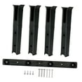 thumbnail image 1 of jinwen 4 Pieces Fishing Rack with Mounting Screw Fishing Pole Storage Rack for Boat Black, 1 of 9