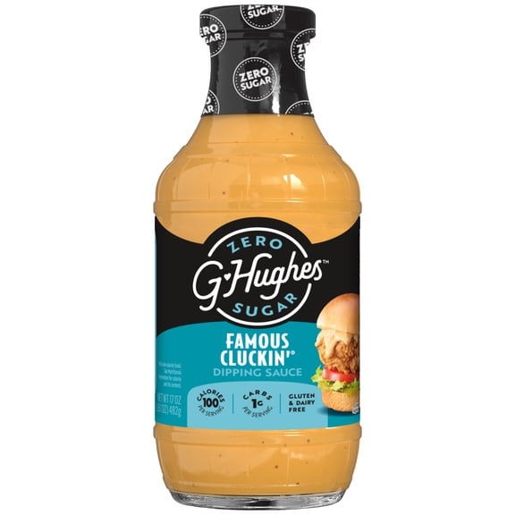 G Hughes Sugar Free Cluckin' Dipping Sauce, 17 oz