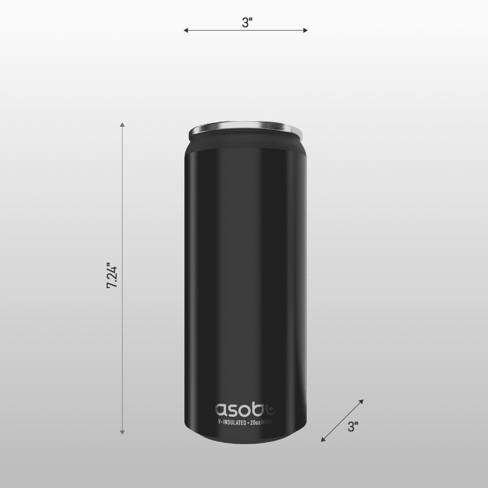 Asobu Stainless Steel Multi Can Cooler (fits 12oz Standard Can And 12oz And  16oz Slim Can) Black : Target