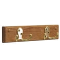 thumbnail image 2 of Wooden Mallet HSD2NBK 2 Double Prong Nickel Hook Rail & Coat Rack - Black - 10 x 225 x 175 in., 2 of 3