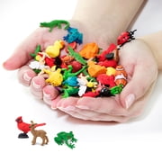 Safari Ltd. Good Luck Minis Savanna Fun Pack - 8 Mini Figurines of Savanna Wildlife Animals - Educational Toy for Boys, Girls, Kids Ages 5+