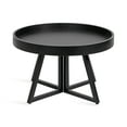 thumbnail image 6 of Kate and Laurel Avery Modern Wooden Round Coffee Table, 30 x 30 x 18, Black, Decorative Transitional Living Room Coffee Table for Storage and Display, 6 of 9