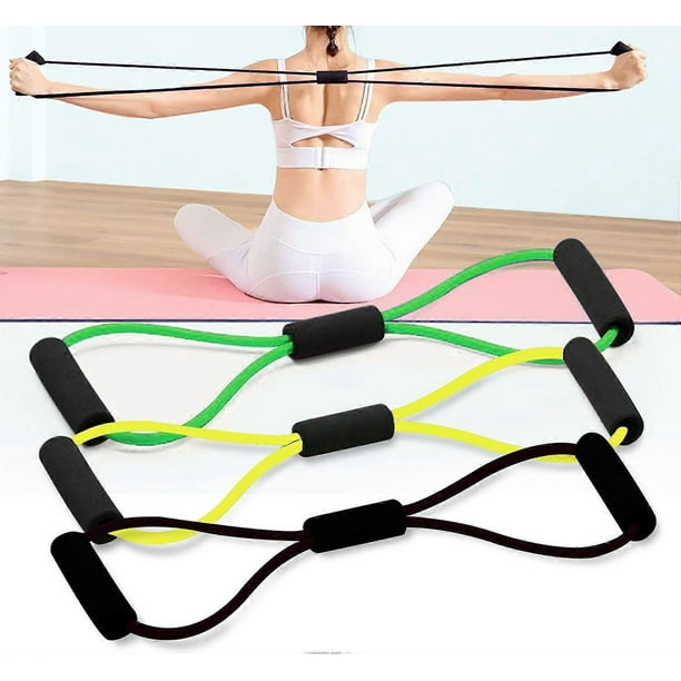 3pcs resistance bands, yoga pilates squat, muscle training gym expander resistance training bands, sliding disc, lumbar disc, massager
