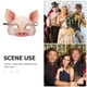 thumbnail image 4 of Half Face Animal Mask Máscara de cerdo para Fiesta Festival Halloween Masquerade Fancy Ball Cosplay (Rosa), 4 of 6