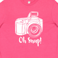 thumbnail image 4 of Inktastic Camera Oh Snap Youth T-Shirt, 4 of 5