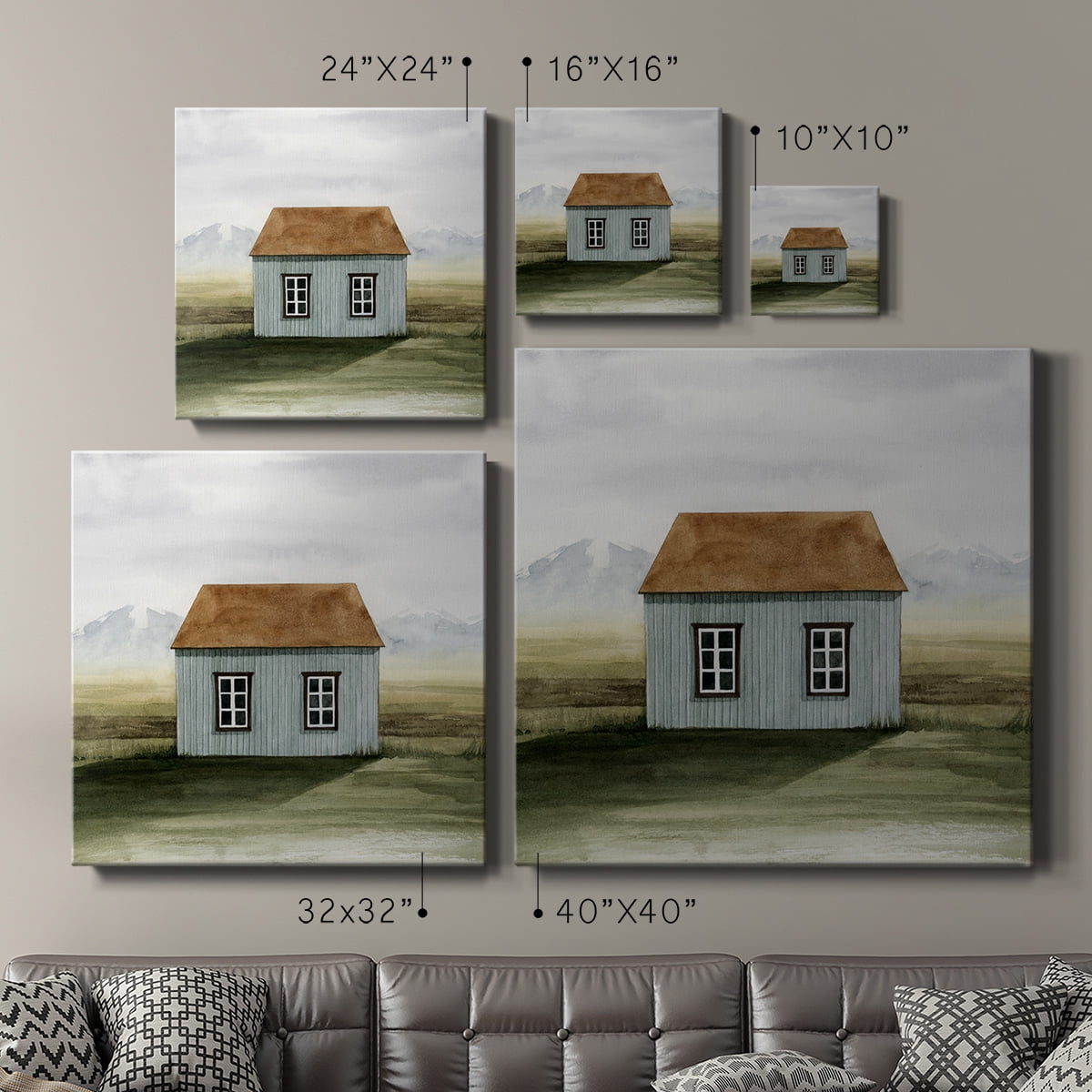 Wexford Home Nordic Cottage I-Premium Gallery Wrapped Canvas, 40" x 40" - Ready to Hang