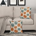 thumbnail image 3 of Light Blue Orange Pumpkin Fall Pillow Covers 18x18 Set of 2 Autumn Harvest Print Thanksgiving Decorative Throw Pillows Outdoor Farmhouse Cushion Case Seasonal Decor for Couch Sofa Bed, 3 of 6