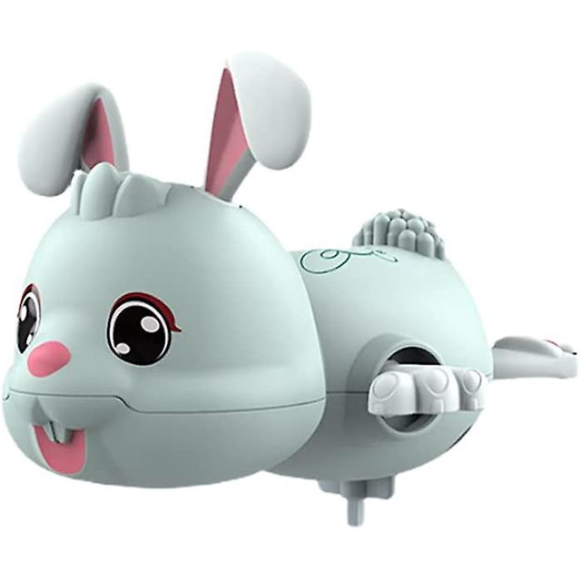 Green RabbitJuguete de baño de liebre y tortuga de cuerda, juguete de agua de conejo de cuerda, juguete flotante de tortuga de natación con mecanismo de relojería, juguete flotante