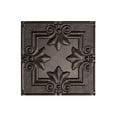 thumbnail image 1 of Fasade Easy Installation Regalia Smoked Pewter Glue Up Ceiling Tile/ Ceiling Panel (12" X 12" Sample), 1 of 1