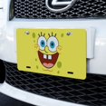 thumbnail image 2 of Spongebob Goofy Smile Face Novelty Metal Vanity Tag License Plate, 2 of 3