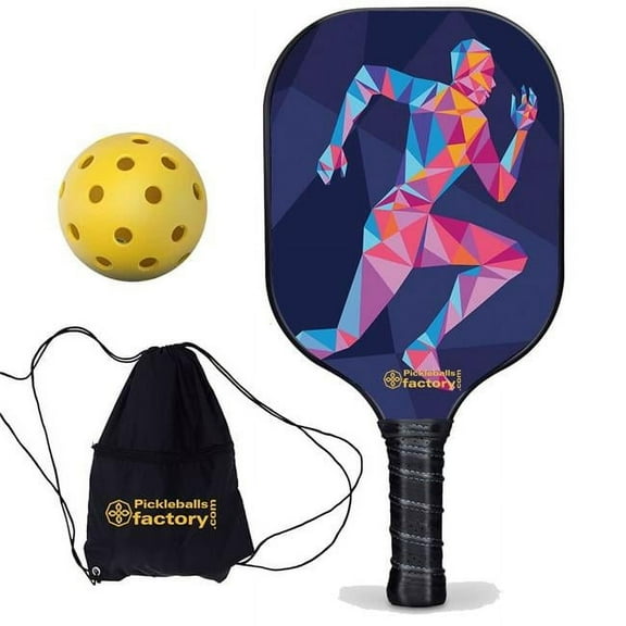 Pickleball Factory PB00044-9-G Near Me Pickleball Paddles - Sports The Best Pickleball Paddle, Best Pickleball Racquets 2022, Glassfiber Graphite