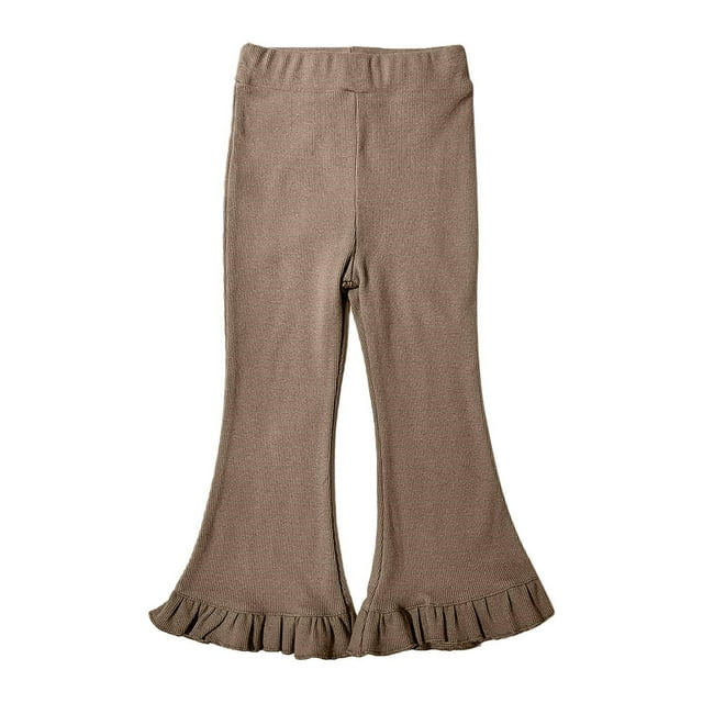 Birdeem Pantalons Évasés Élastiques Mignons Mode pour Bébés Filles Enfants Tout-Petits Leggings