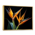 thumbnail image 2 of Designart "Flowers Amidst the Birds of Paradise II" Floral Floater Framed Wall Art Living Room, 2 of 7