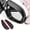 Black, variant on 2-Piece Solid Black Silicone Side Mirror Rain Visor Guards, Rear View Mirror Waterproof Rain Shields for Automobiles