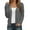 Grey, variant on Women's Soft Cropped Cardigans Casual Lightweight Button down Comfortable Shrug Sweaters Tops Long Sleeve Solid Color Elegant Thin Outwear for Daily Wear Fall Winter White M
