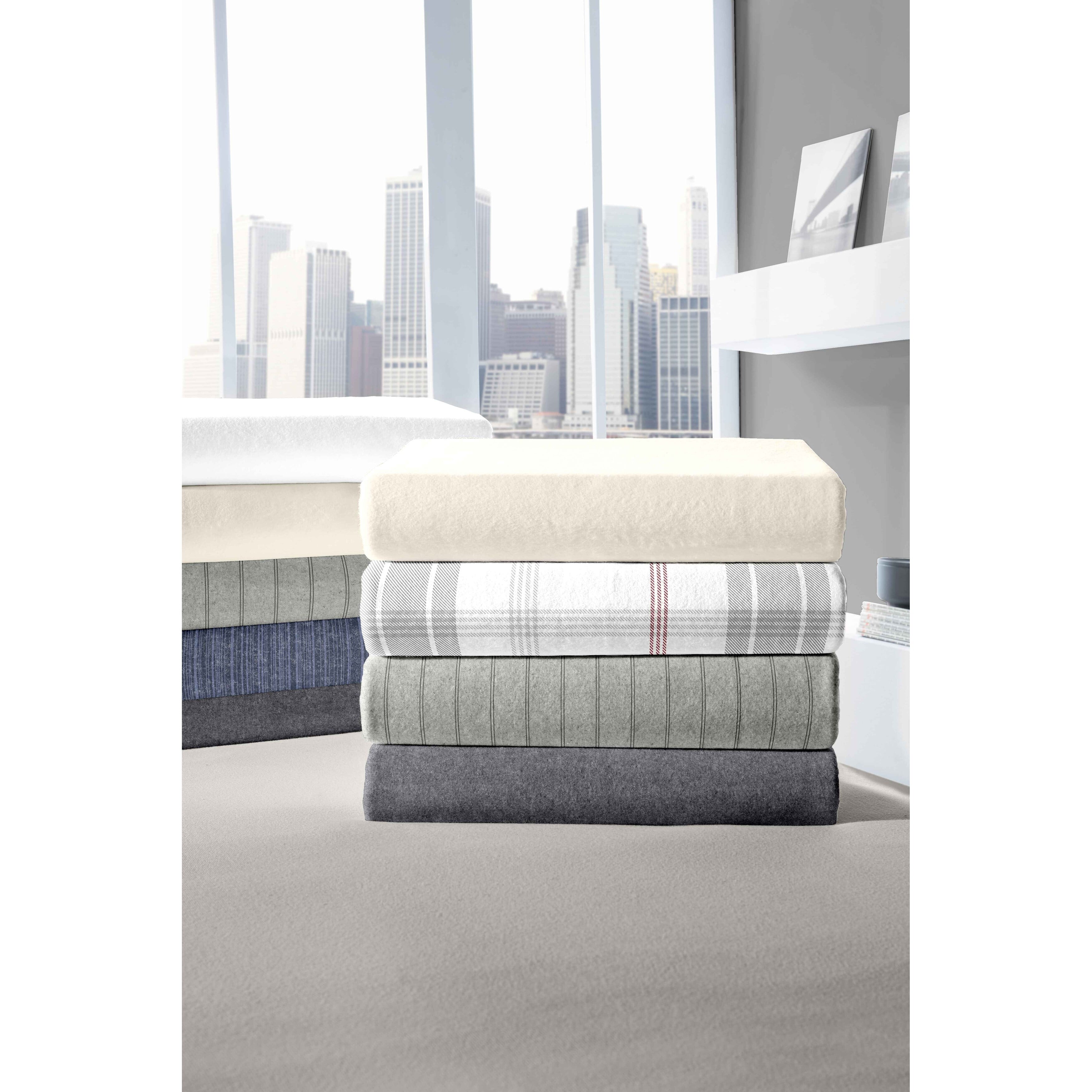 Dormisette Luxury German Flannel 6 ounce Hemstitch Bed Sheet Set