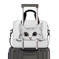 thumbnail image 2 of FORMRS 16" Laptop Bag Carrying Sleeve Case with Handle Travel Shoulder Briefcase, White Cat, 2 of 8
