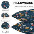 thumbnail image 5 of Throw Pillow Covers 20x20 Inch Set of 2, Sports Theme Waterproof Outdoor Pillow Covers, Cartoon Soccer Baseball Basketball Star Blue Decorative Cushion Pillowcases for Couch, Sofa, Bed, Garden, Patio, 5 of 9