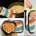 thumbnail image 5 of Yayeee Oven Mitts and Pot Holder Set of 4 Heat Resistant Kitchen Gloves Baking Hot Pad, Colorful Plane, 5 of 5