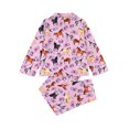 thumbnail image 7 of Bixock Toddler Cotton 2 Piece Loungewear Set Kids Clothings Children Sleepwear Set Print Short Sleeve Collar Button Front Silk Daily Indoor Outfits, 7 of 7