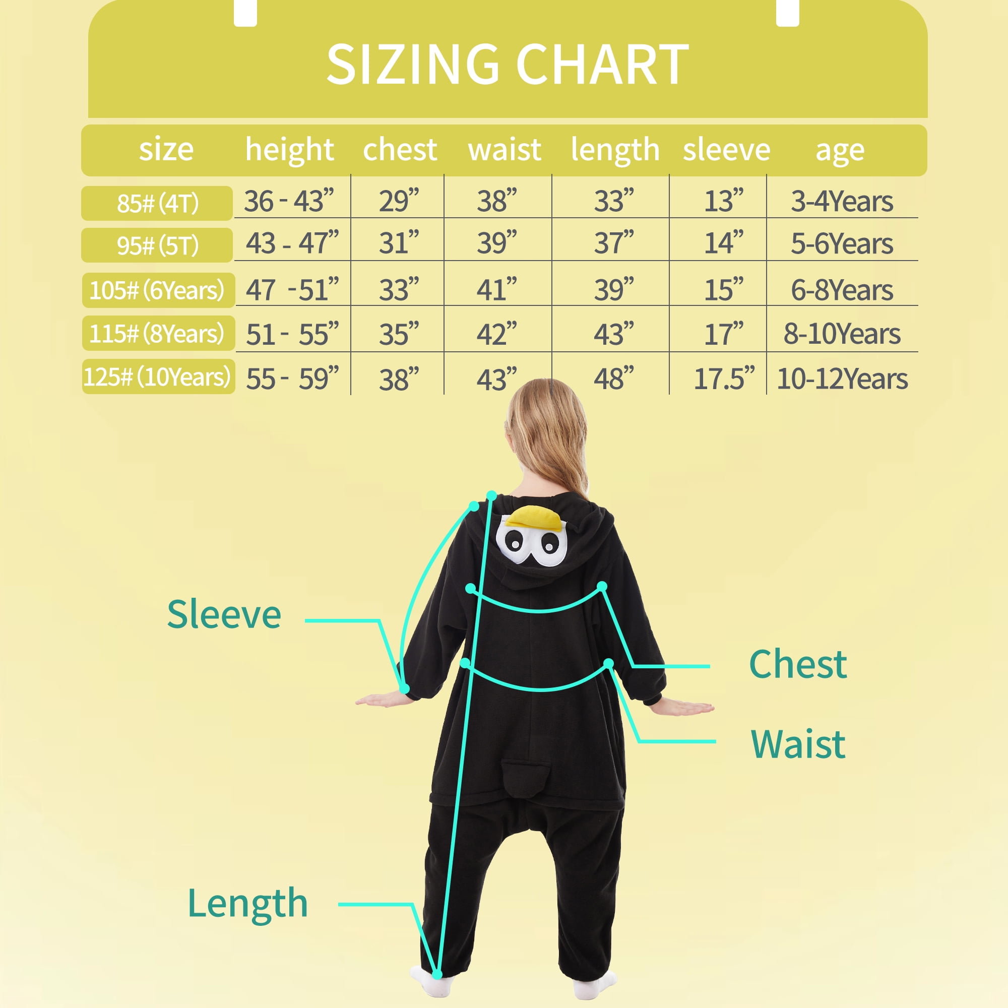 Penguin Onesie Kids CANASOUR Cosplay Animal Christmas Pajamas Polyester Girls Boys Suit 6-8 Years