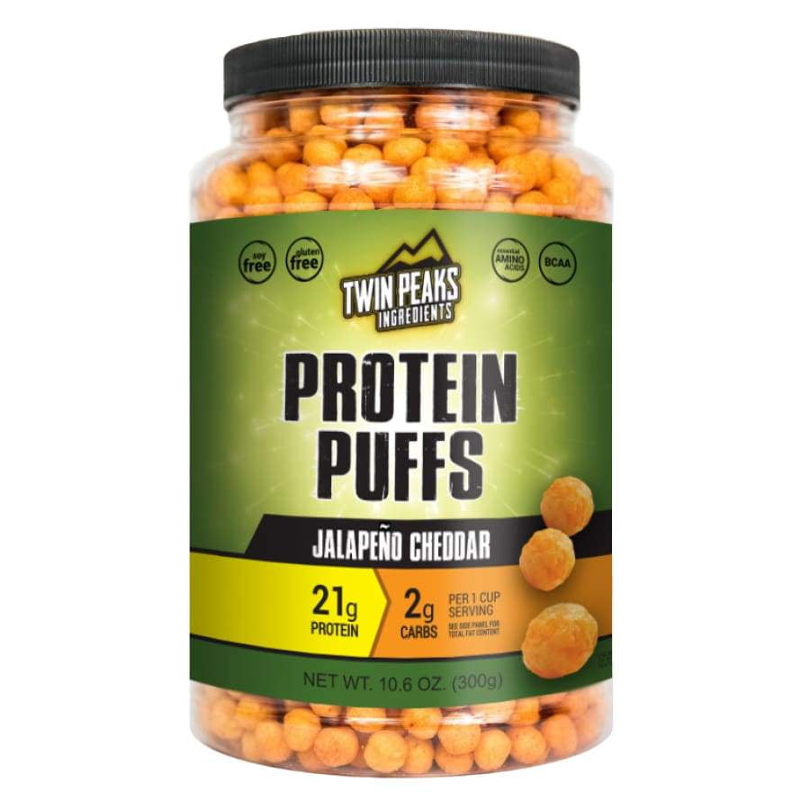 Twin Peaks Ingredients Protein Puffs, Jalapeno Cheddar, 10 Servings (10