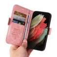 thumbnail image 6 of Dteck Luxury Leather Wallet Case Compatible with Samsung Galaxy S21 Ultra 6.8 inch with Shockproof Kickstand Card/Cash Slot Magnetic Case for Samsung Galaxy S21 Ultra,Pink, 6 of 9