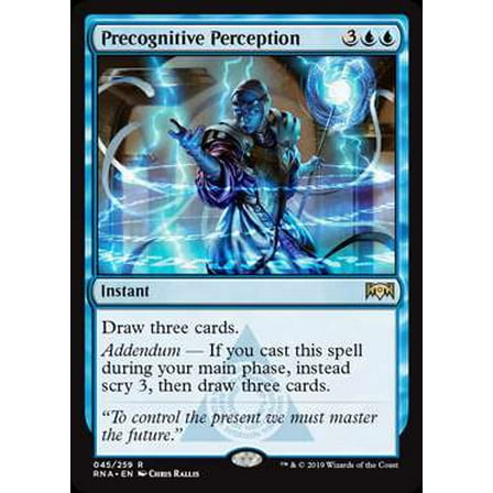 MtG Ravnica Allegiance Rare Precognitive Perception #45