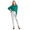 thumbnail image 4 of Women’s Ribbed Galore Long Sleeve Top, Kelly Green, L, 4 of 4