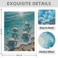 thumbnail image 3 of Diamond Art Kit for Adults, Sea Turtles Ocean Waves Beach Stars Diamond Painting for Adults Beginners, DIY Diamond Art Painting Kits, 5D Diamond Painting Crafts for Home Decor 12x16 Frameless, 3 of 7