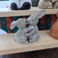 thumbnail image 4 of animal Cuddling Statue Valentine's Day Gifts Garden Decor(bunny), 4 of 4