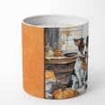 thumbnail image 2 of Carolines Treasures DAC1782CDL 10 oz Unisex Jack Russell Terrier Fall Kitchen Pumpkins Decorative Soy Candle, 2 of 5
