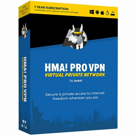 Avast HMA PRO VPN 2018, 1 Year (World Best Antivirus For Android)