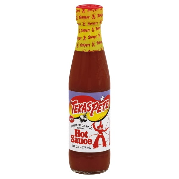 6 floz. Texas Pete Garlic Hot Sauce