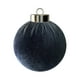thumbnail image 2 of Adornos navideños flocados | Bolas de terciopelo para árbol de Navidad de 6 cm | Decoraciones colgantes de plástico para árbol de Navidad, corona y repisa | Juego de 1, 2 of 5