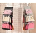 thumbnail image 2 of EIMELI Purses Hanger Hanging Handbag Organizer Bags Storage Holder Breathable & Soft Foldable Dust-Proof Holder Bag Wardrobe Closet with 6 Larger Pockets, 2 of 6