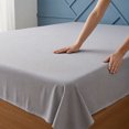 thumbnail image 5 of Unique Bargains Microfiber Gauze Bed Sheet Breathable Flat Sheet Light Gray 96"x106", 5 of 5