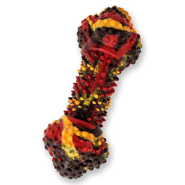 Juguete para Masticar Nylabone Sabor Cheeseburger de Tocino para Perro