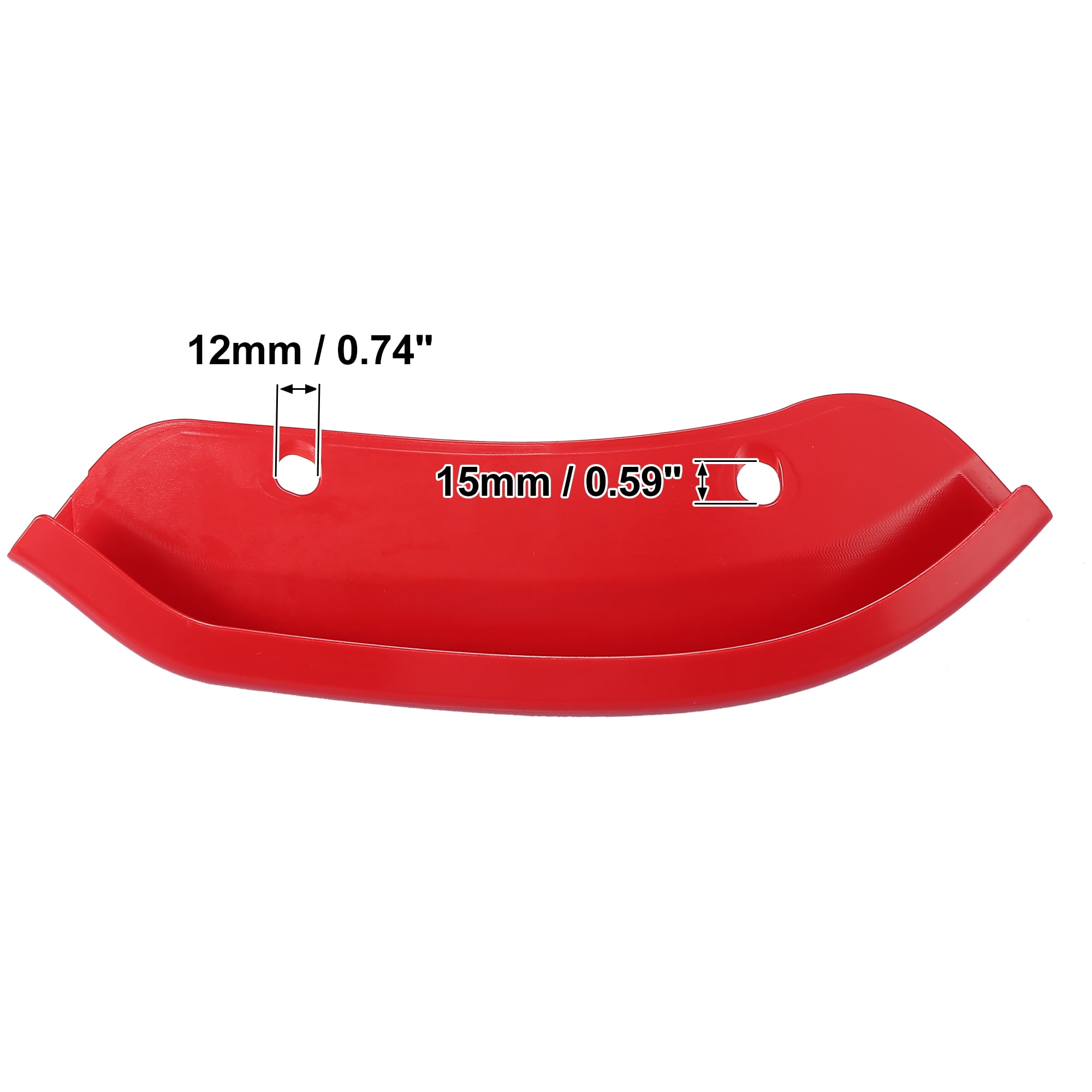 Unique Bargains Car Front Bumper Lip Lever Splitter Protector Red