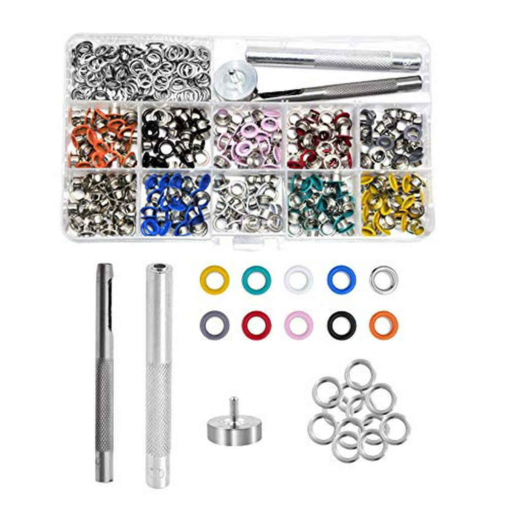 Eyelet Kit Metal Grommet Kit with Eyelet Tool Setter for Boot Eyelet