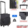 thumbnail image 2 of dbest products Ultra Compact Cooler Smart Cart, Black Insulated Collapsible Rolling Tailgate BBQ Beach Summer, 2 of 12