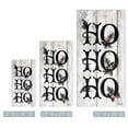 thumbnail image 4 of Black and Beige 'Ho Ho Ho' Christmas Canvas Wall Art Decor 36" x 18", 4 of 5
