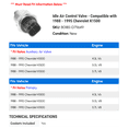thumbnail image 2 of Idle Air Control Valve - Compatible with 1988 - 1995 Chevy K1500 1989 1990 1991 1992 1993 1994, 2 of 2