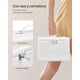 thumbnail image 4 of SONGMICS Joyero de 4 niveles, estuche de viaje con asa, 3 cajones, organizador de joyas con cerradura con espejo, blanco, 4 of 5